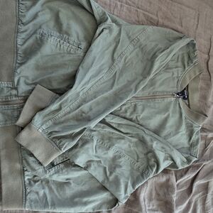 Torrid Olive Green Zip-Up Jacket